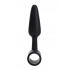 Vibrating Butt Plug with Tapered Tip - Black