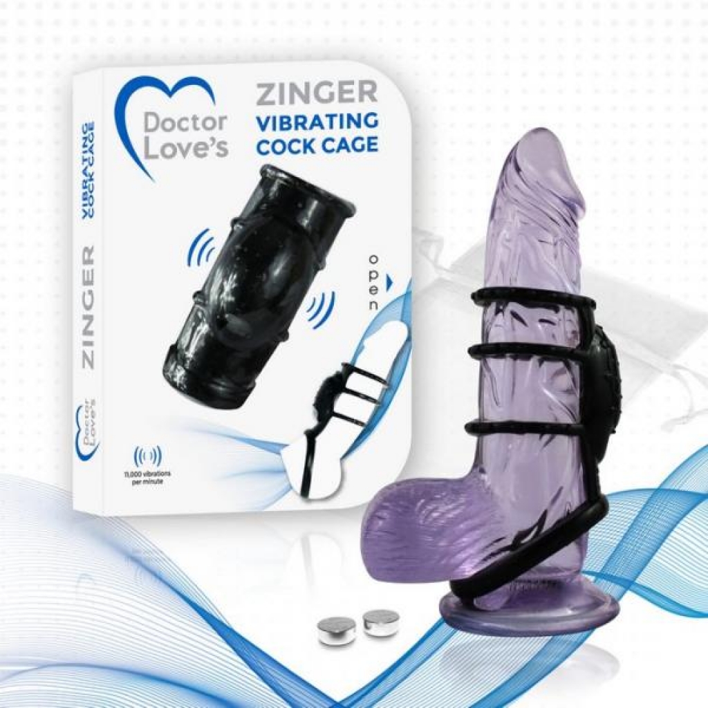 Dynamic Feelings: Doctor Love Zinger Vibrating Sleeve Black