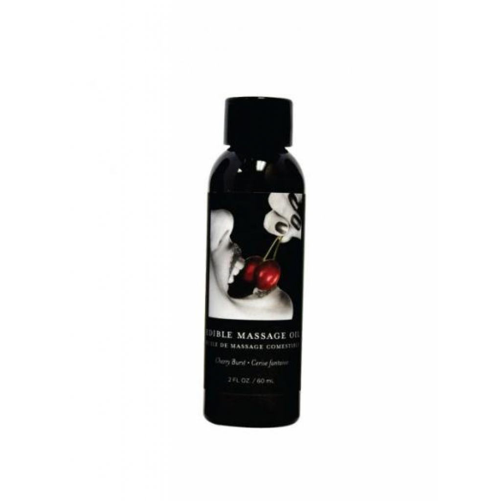 Earthly Body Edible Massage Oil Cherry 2oz