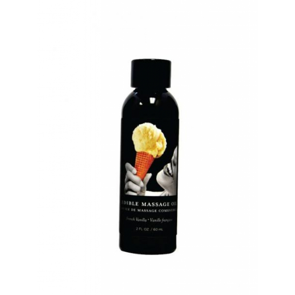 Earthly Body Edible Massage Oil Vanilla 2oz