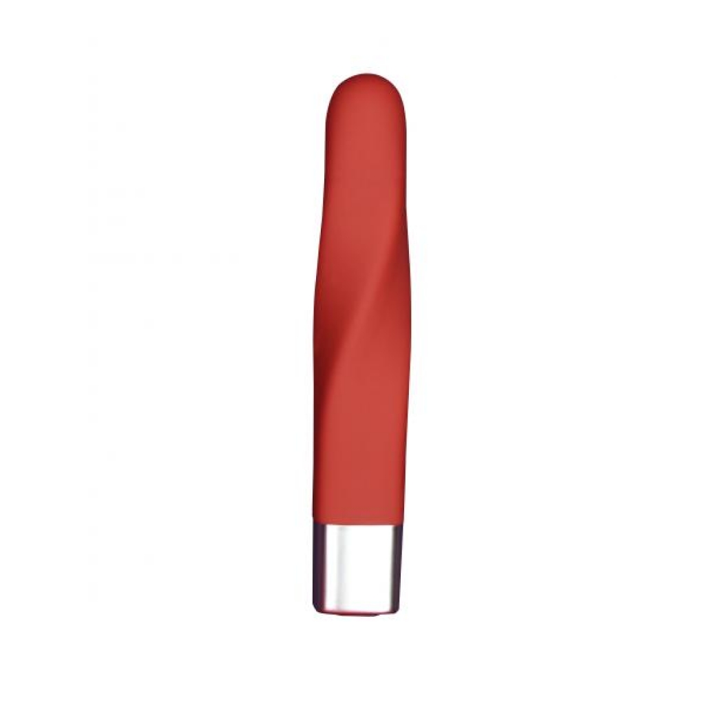 Edonista Layla Twist Bullet Silicone Vibe Red