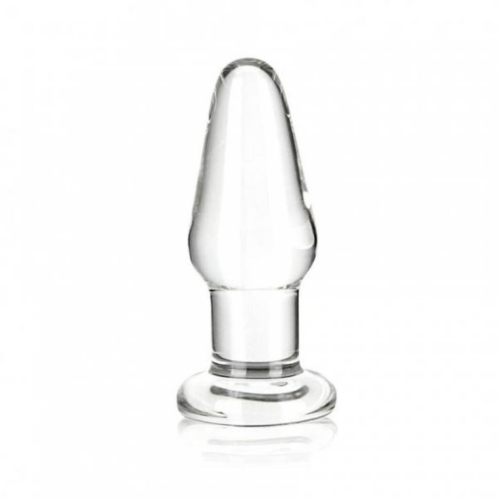 3.5-Inch Clear Glas Glass Butt Plug