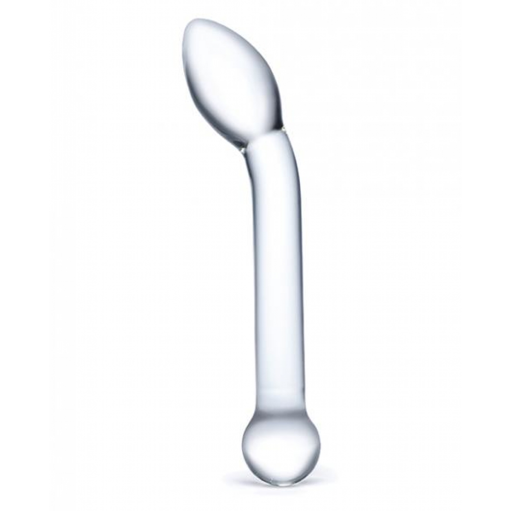 Glas 8 Inch Slimline G-Spot Glass Dildo - Clear