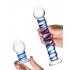 Double Penetration Glass Swirly Dildo & Butt Plug Set