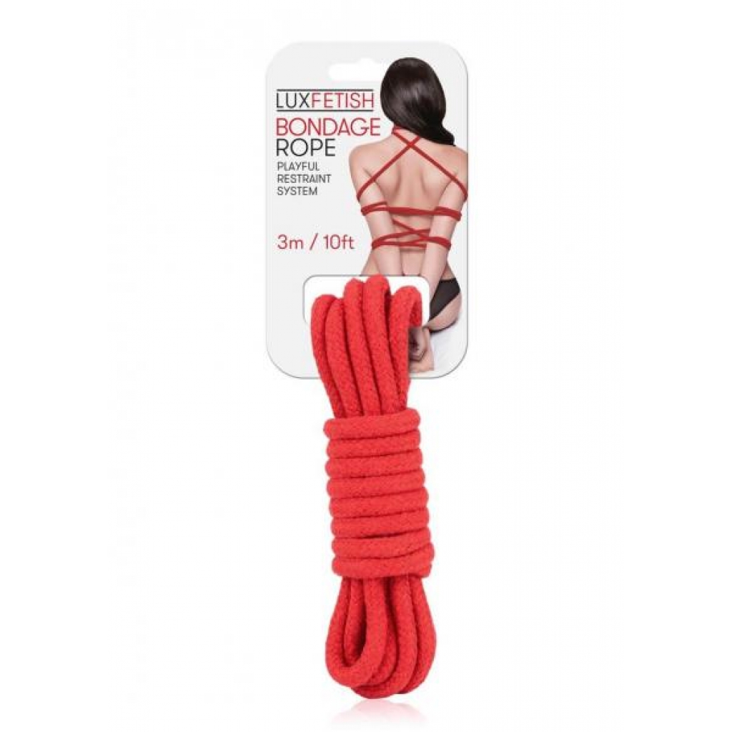 Lux Fetish: Bondage Rope - 3m Red