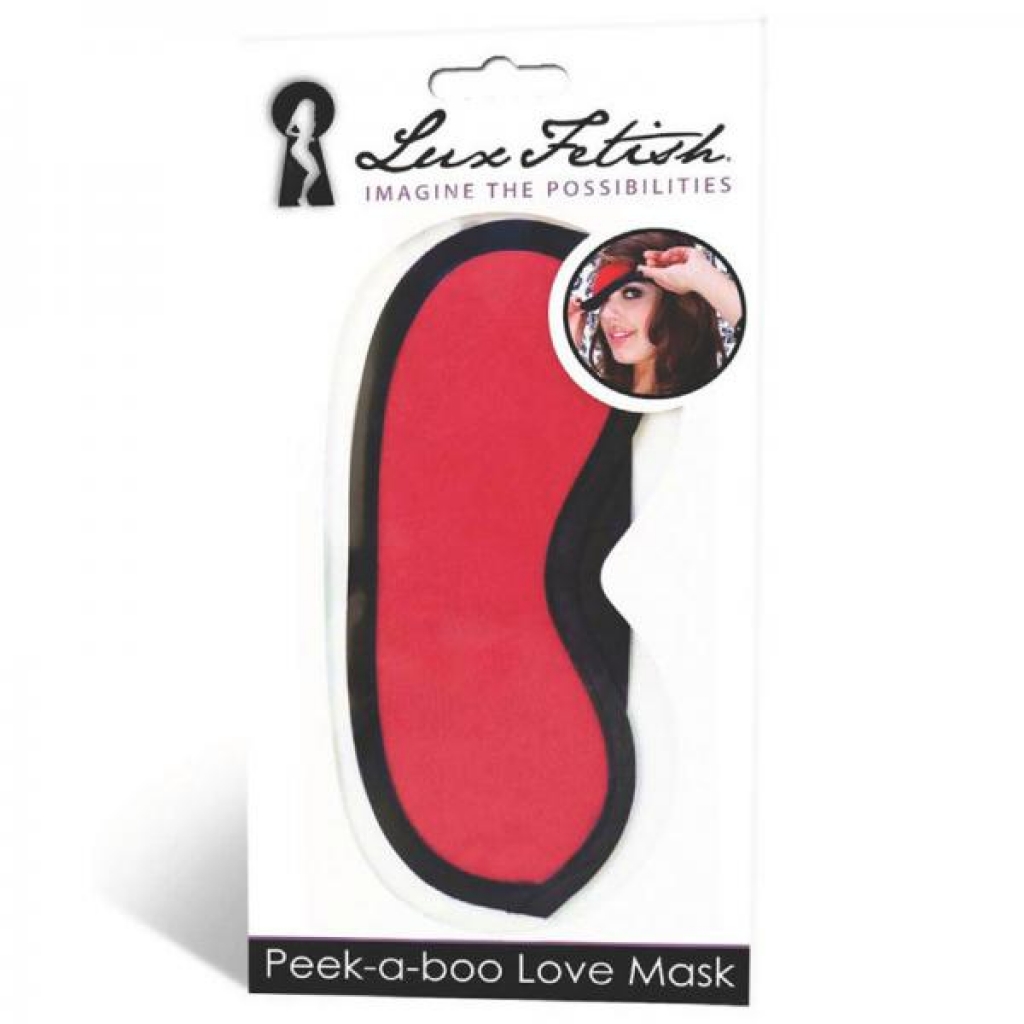 Lux Fetish Peek A Boo Love Mask - Sensual Sensory Enhancement