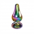 Rainbow Metal Anal Plug - Small