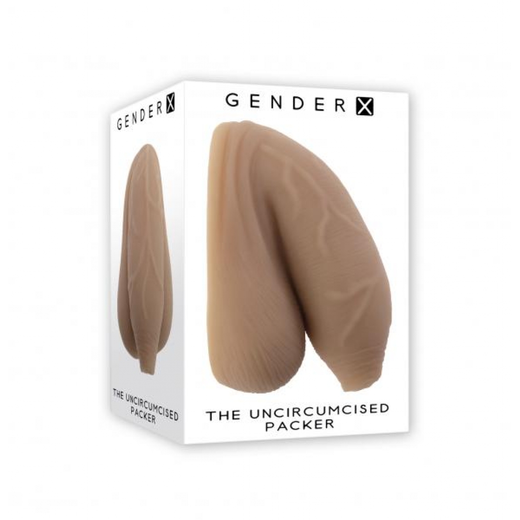 Gender X Medium Uncircumcised Packer in Tan