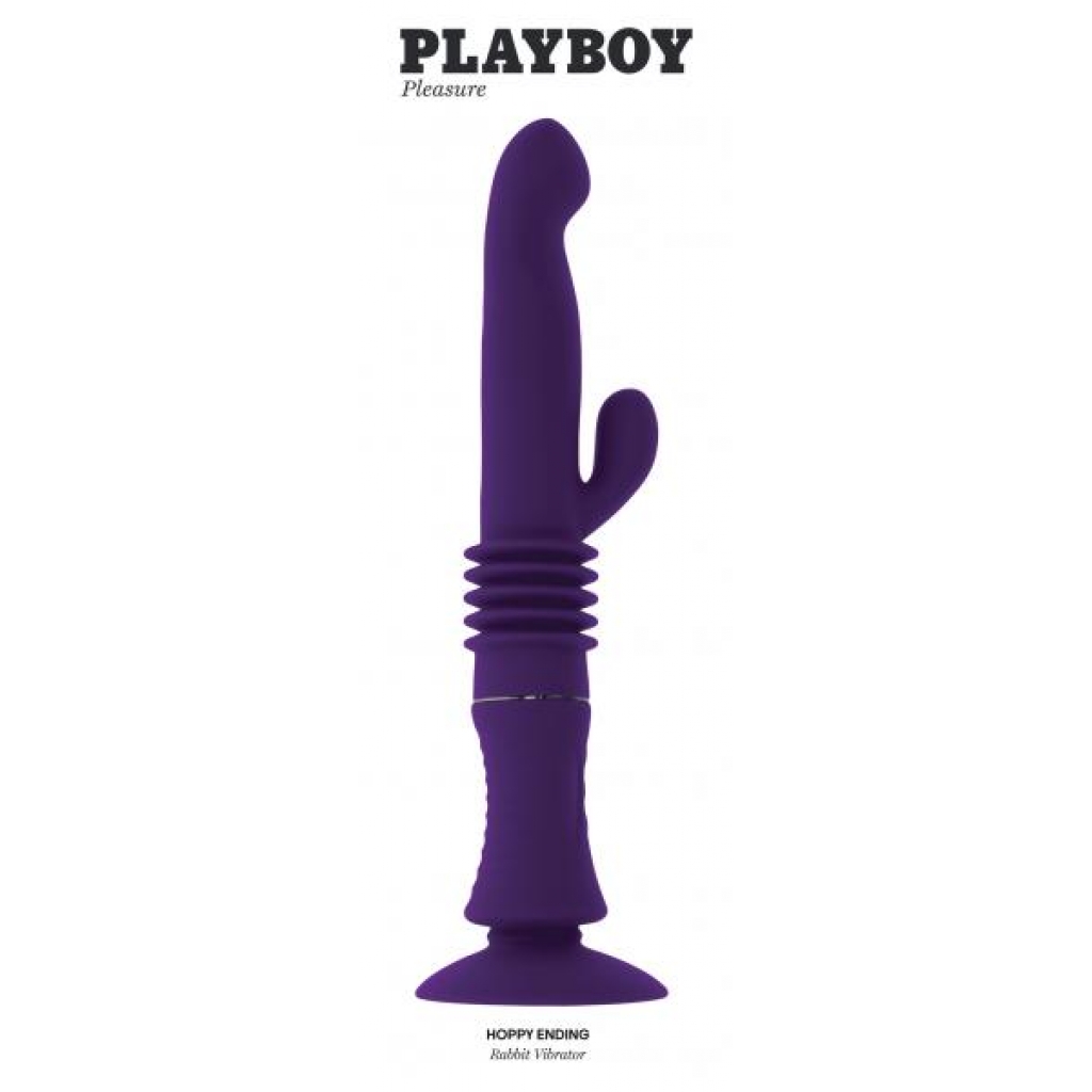 Playboy Hoppy Ending Rabbit Vibrator - Purple