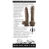 Evolved Full Monty Dark Skin Tone Vibrating Dildo