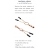 Selopa Beaded Nipple Clamps in Rose Gold