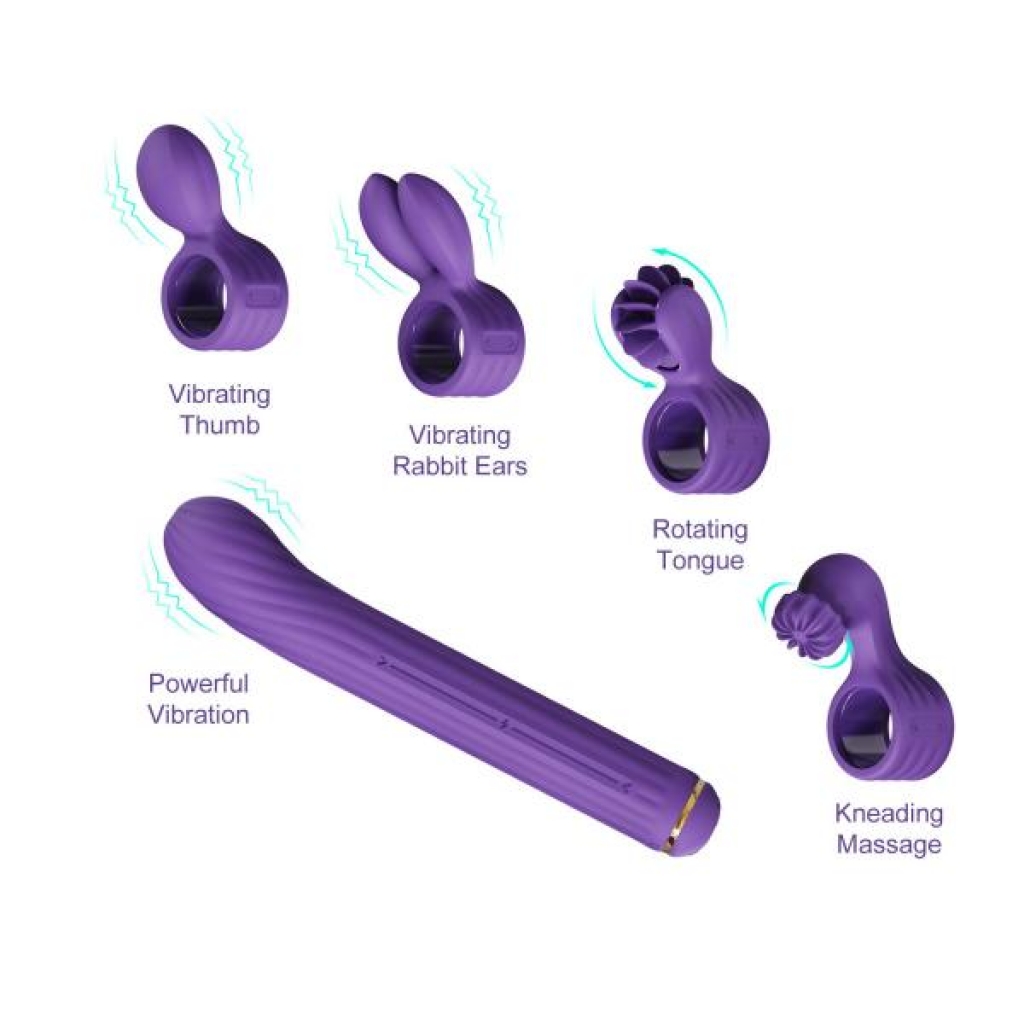 Magic Stick S1 Plus Multi-Functioning Vibe - Purple