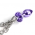 Nixie Metal Plug & Furry Cuff Set - Purple Metallic