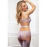 Luxurious 2pc Cutout & Strappy Garter Teddy in Tropical Lavender