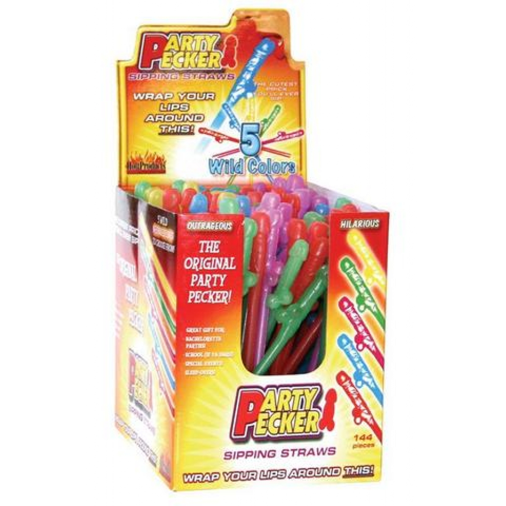 Party Pecker Sipping Straws - 144 Pieces