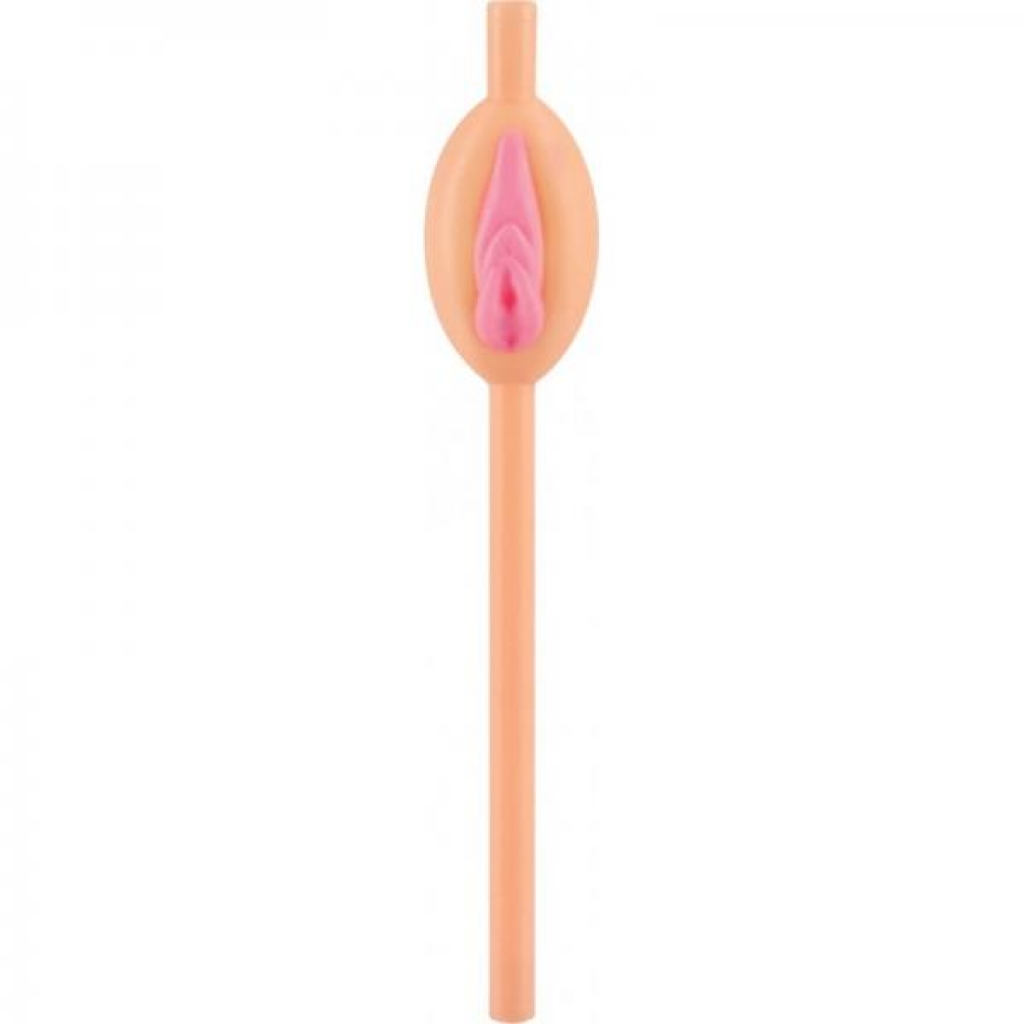 Pussy Straws Pink & Beige - Novelty Party Pack