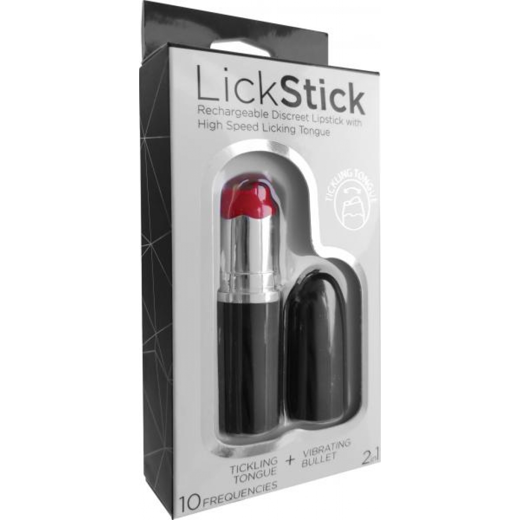 10 Speed Rechargeable Lick Stick Vibrating Lipstick