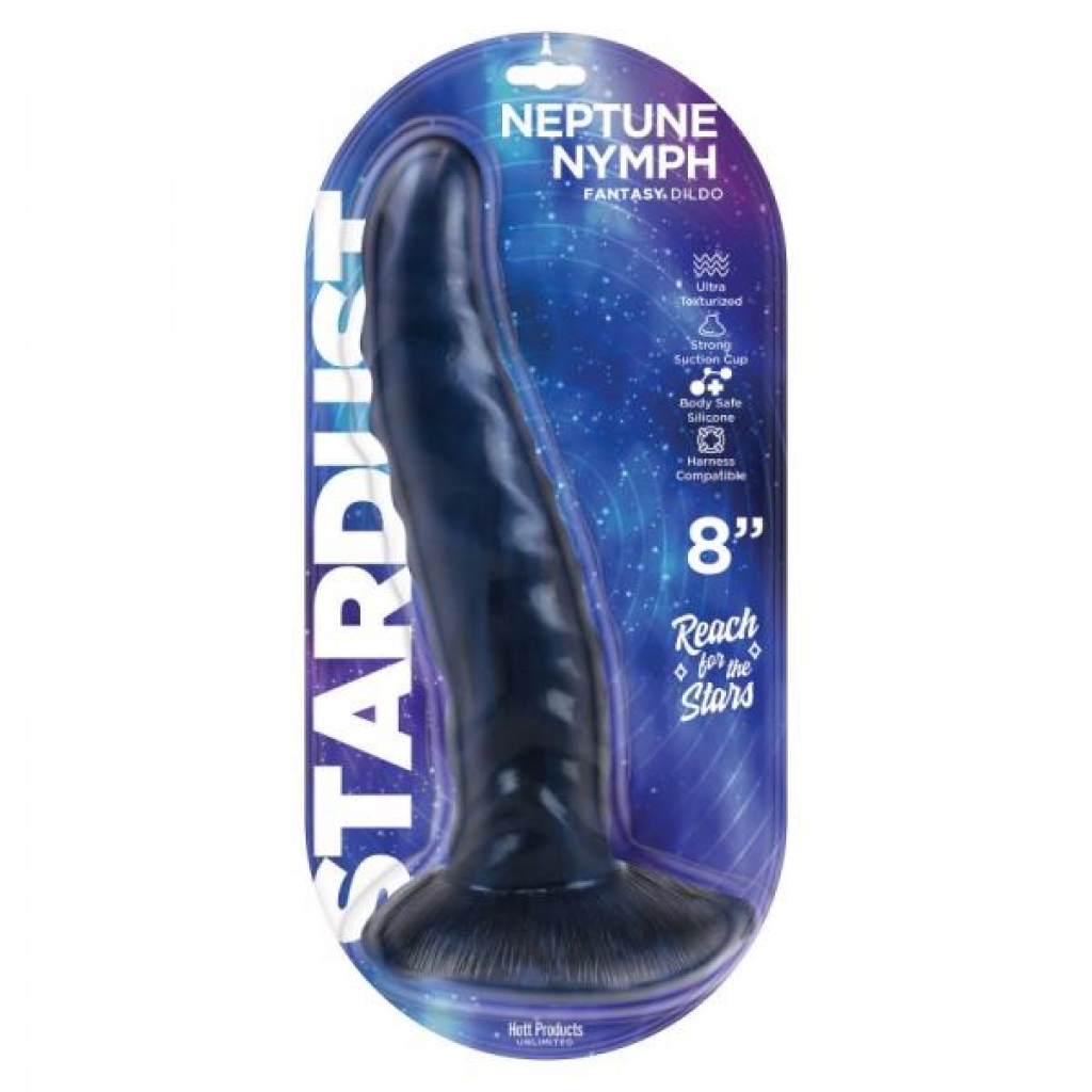 Stardust Neptune Nymph Silicone Dildo - 8 Inches Purple