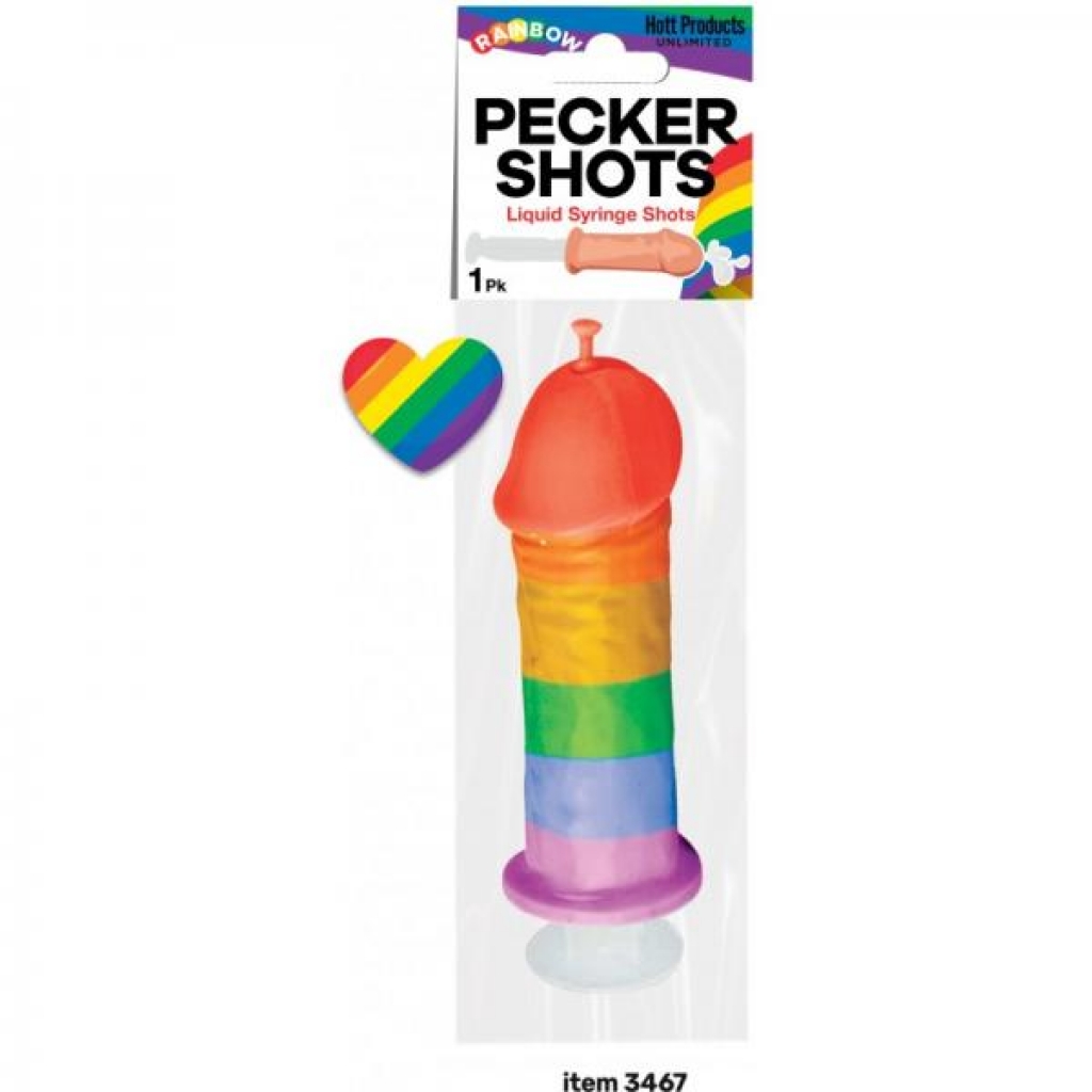 Pecker Shot Syringe Rainbow - Party Fun