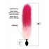 Foxy Tail Silicone Butt Plug - Pink