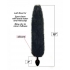 Foxy Tail Silicone Butt Plug - Black