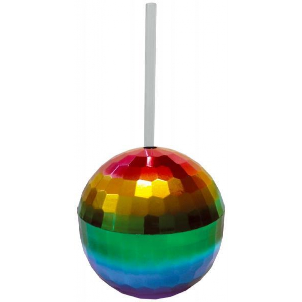 Rainbow Disco Ball Cup