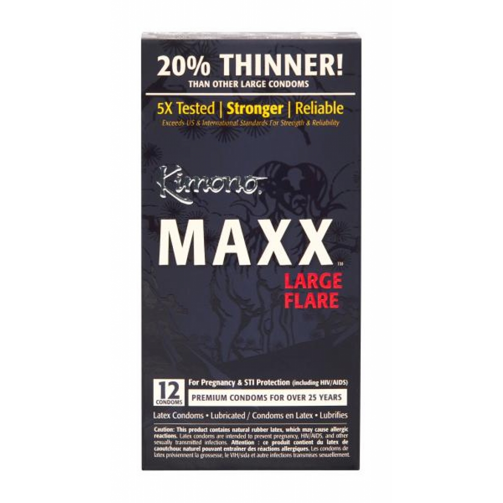 Kimono Maxx Large Flare Condoms - Premium Protection