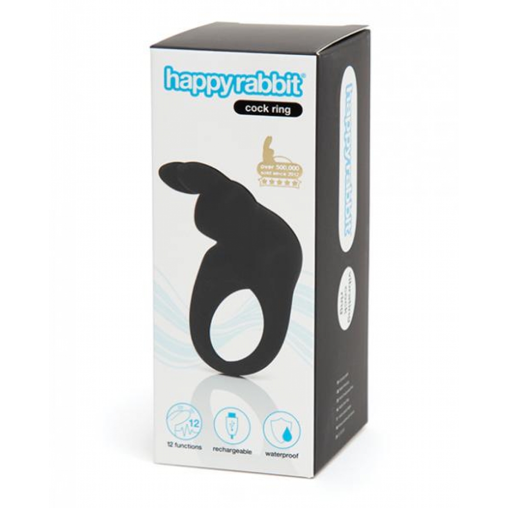 Happy Rabbit Rabbit Penis Ring Black