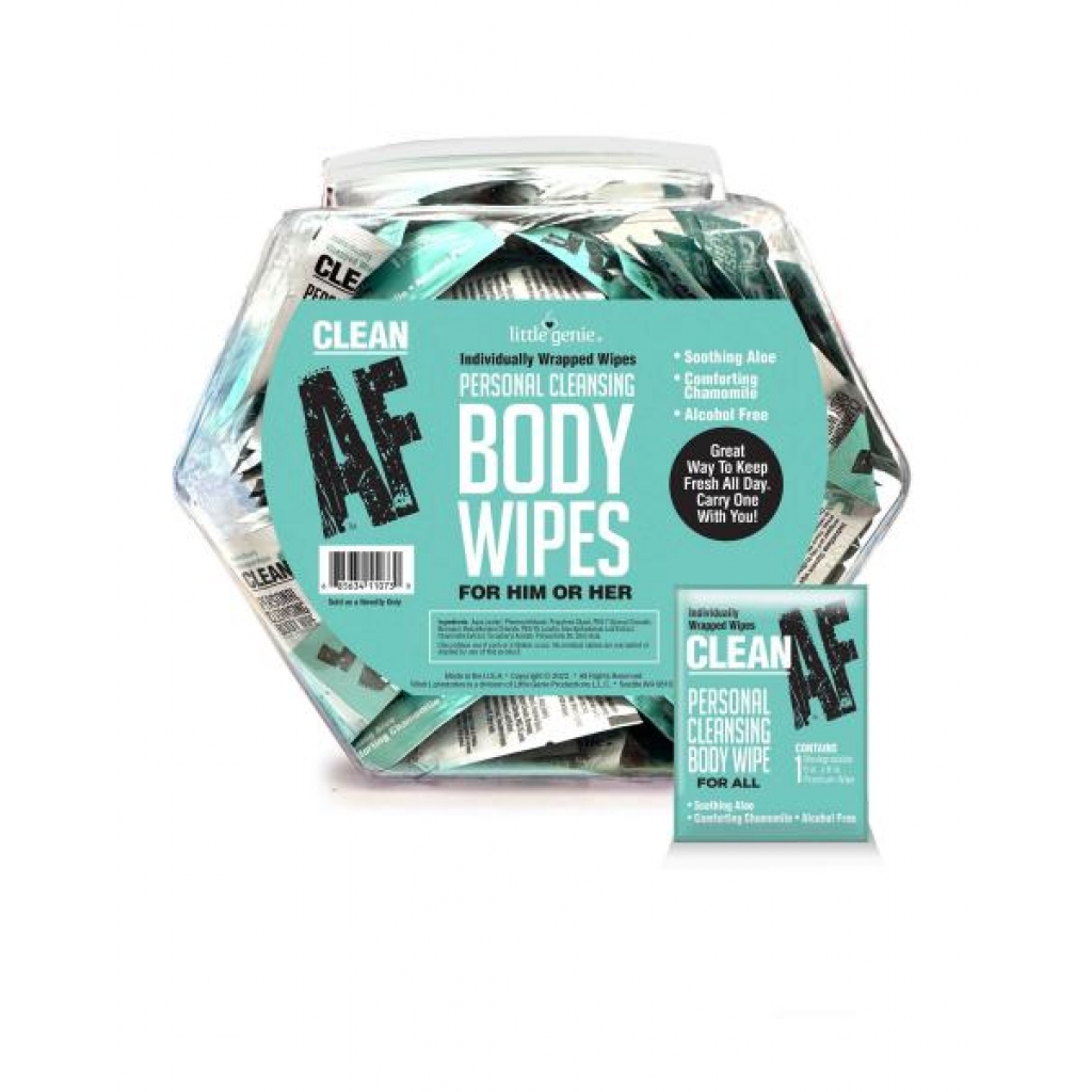 Clean Af Fishbowl - Biodegradable Body Wipes