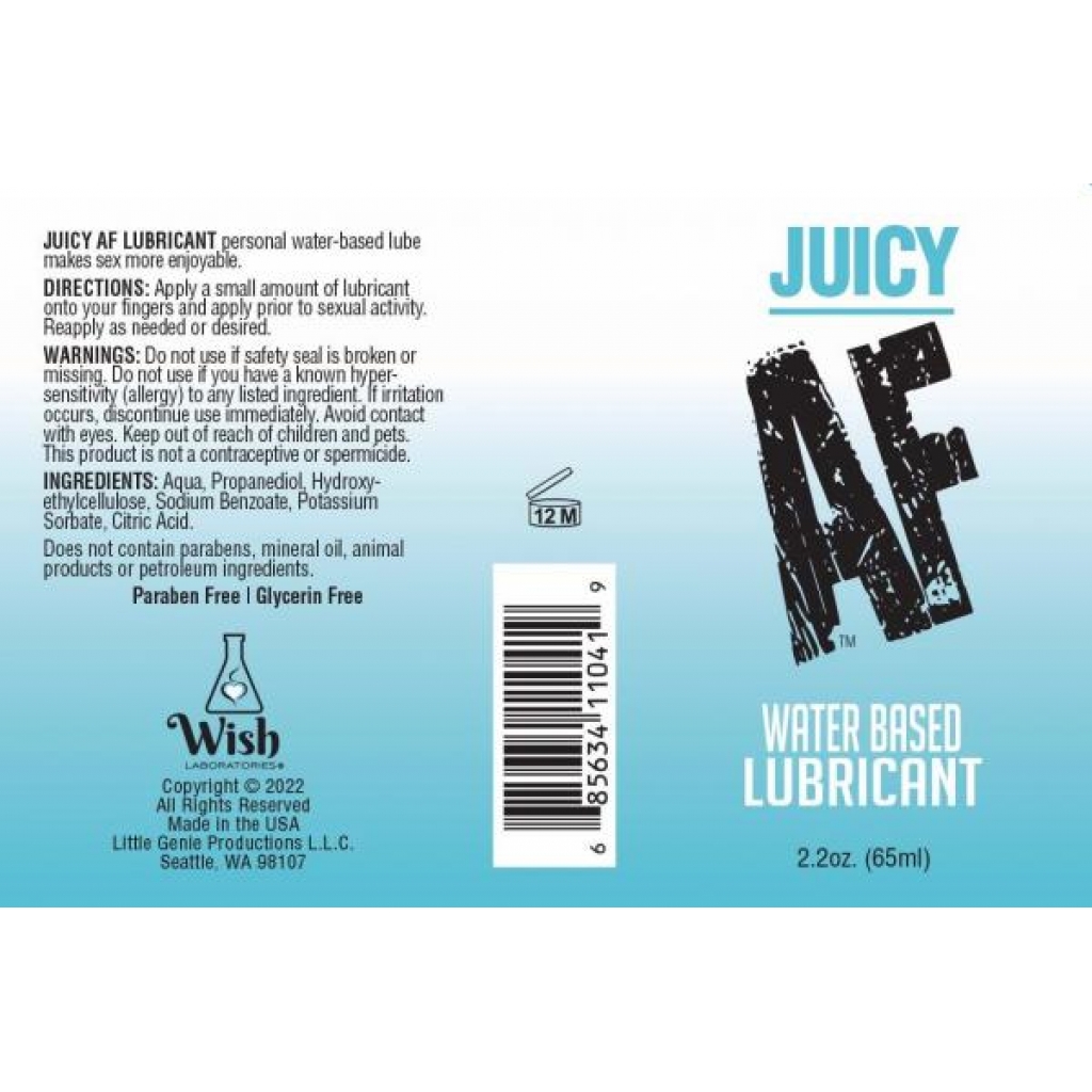 AF Lube Water Based - 2oz Bottle