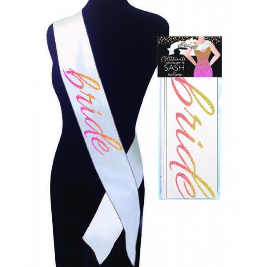 Glitterati Bride Sash for Bridal Parties