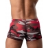 Stretch Camouflage Mini Shorts in Red - XL