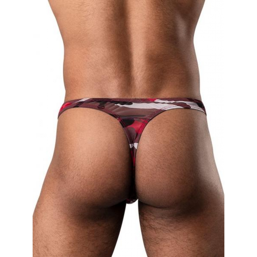 Cumouflage Bong Thong - Red S/M