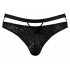 Lucifer Cutout Thong - Black - L/XL