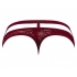 Lucifer Cutout Thong - Burgundy (S/M)