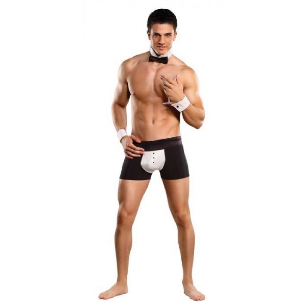 Male Power Butt-ler Costume - S/M Black