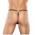 G-String with Front Ring - Black - S/M