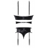 Club Candy Bra Harness & Panty Black L/XL