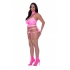 Club Candy Bra Harness & Panty Set - Pink 2XL