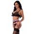 Sensual Desires Bra Cincher & Thong - Mauve - L/XL