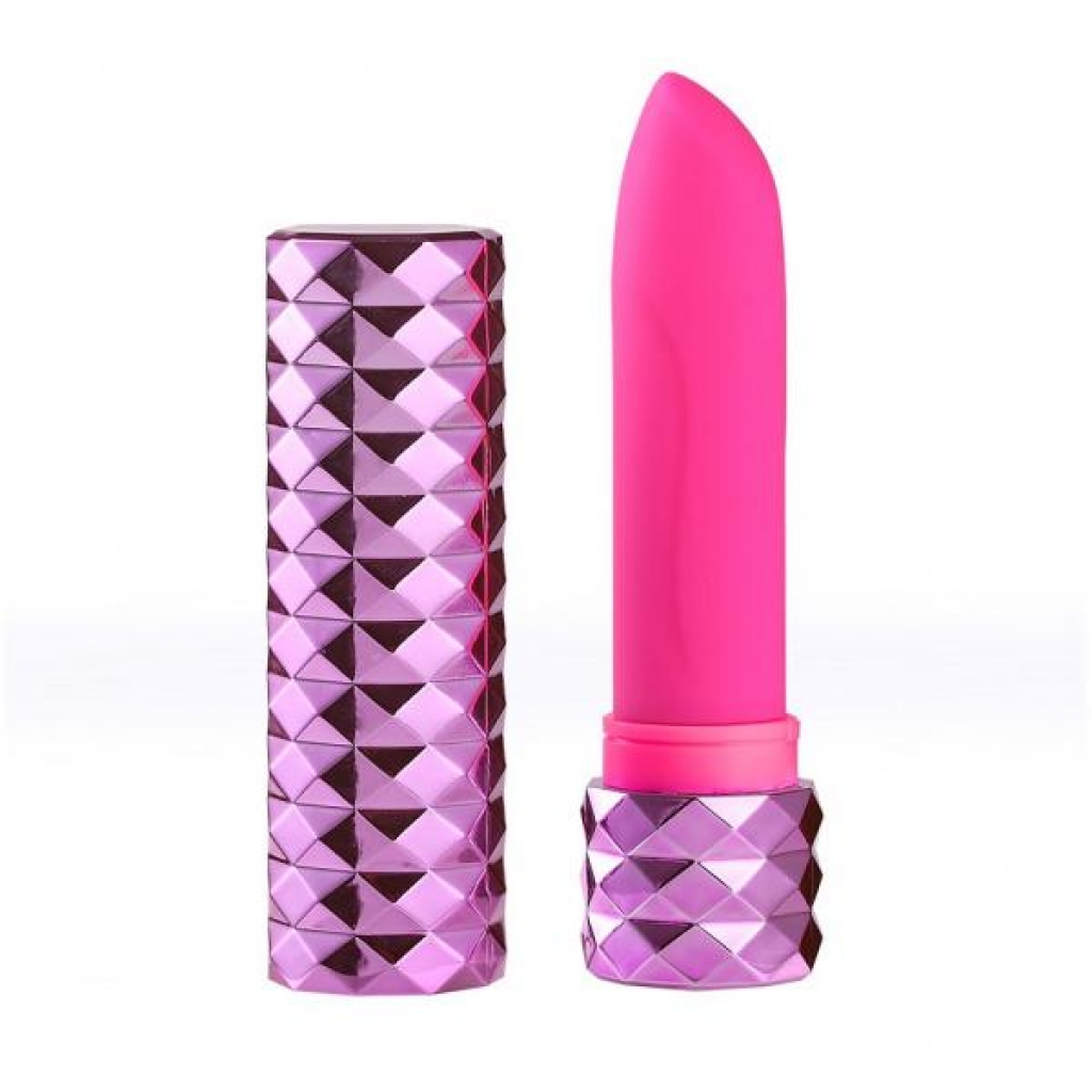 Roxie Crystal Gem Lipstick Vibrator - Pink