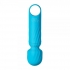 Dolly Silicone Mini Wand Massager - Rechargeable Blue