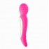 Zoe Rechargeable Dual Vibrating Wand - Hot Pink Sensation