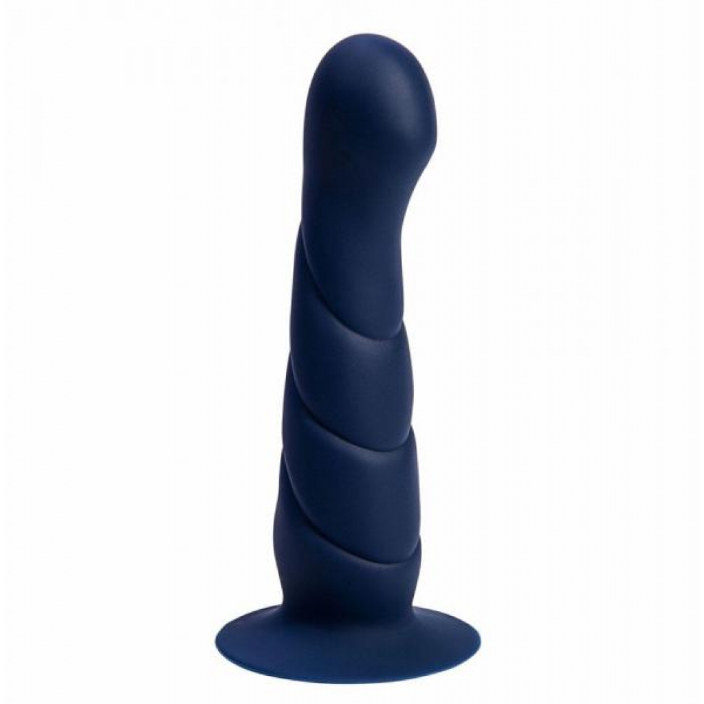 Marin 8 Inch Posable Silicone Dong - Blue