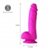 Josi 8 Inches Realistic Silicone Dong - Purple