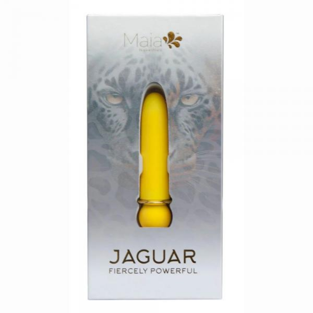 Jaguar Powerful Rechargeable Bullet Vibrator in Yellow