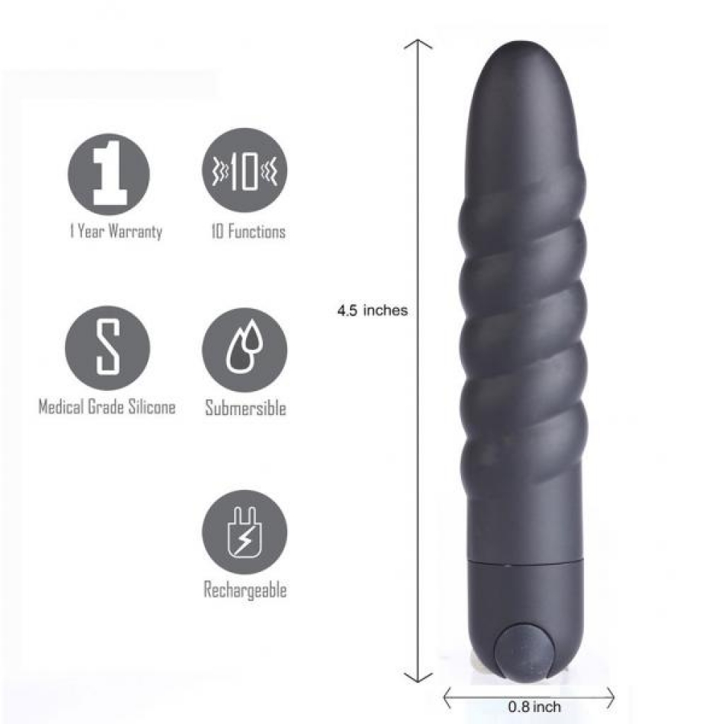 Lola Rechargeable Twisty Bullet - Black