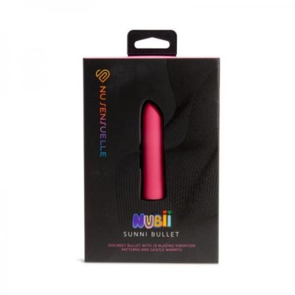 Sensuelle Nubii Sunni: Warming Bullet Vibrator - Pink