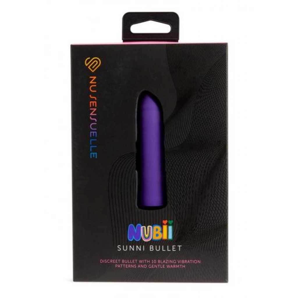 Sensuelle Nubii Sunni Warming Bullet - Purple