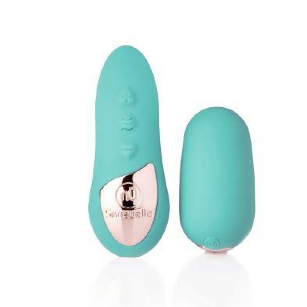 Petite Remote Control Egg Vibrator - Teal Blue